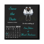 December 2010 Save the Date, Wedding Announcement Magnets