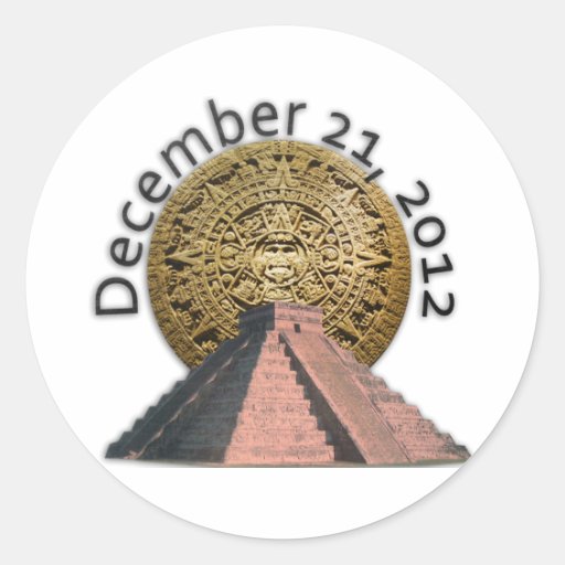 December 21, 2012 Mayan Calendar Stickers