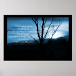 December Night In Pa Serenity Prayer Poster Print
