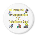 Decent Help Wedding Magnet