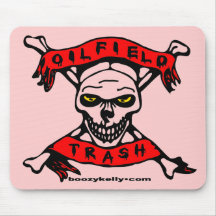 Déchets de gisement de pétrole, crâne Mousepad, fi Tapis De Souris