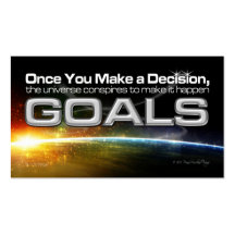 Decision Goal Card Business Cards