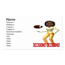 Decisions Decisions Business Cards