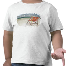 Deck Chair On The White Sand Of Samui Beach T-shirt