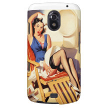 Deck Chair Sailor Pin Up Girl Samsung Galaxy Nexus Cover