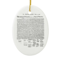 Declaration of Independence Christmas Tree Ornament