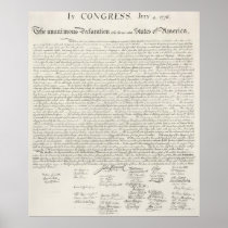 Declaration Of Independence Poster