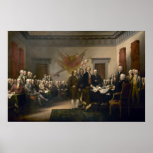 Declaration of Independence Presented To Congress Poster