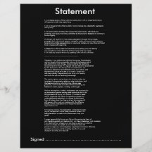 Declaration of personal Sovereignty and Autonomy Flyers