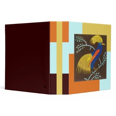 Deco Bird One 3 Ring Binder by tnmpastperfect