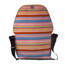 Deco chic Vintage Stripes Messenger Bags