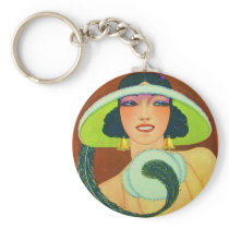 Deco Fashion Girl Keychains
