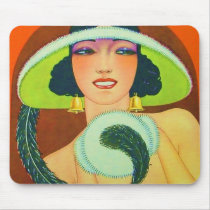 Deco Fashion Girl Mousepads