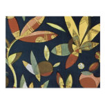 deco Flowers Postcard