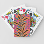 Deco leaves in Orange Card Deck