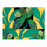 Deco Nature Green Postcard