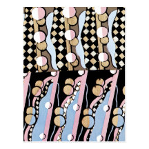 Deco Peas in a Pod Post Cards