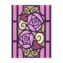 Deco Roses in Pink and Gold Post Cards