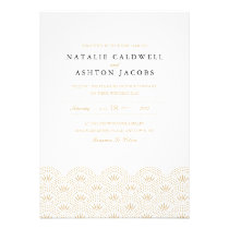 Deco Seigaiha Wedding Invitation invitations