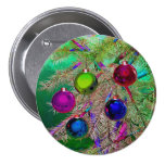 Décor de pin de vacances badges avec agrafe