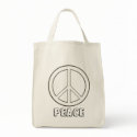 Decorate Your Own Peace Sign, Tote Bags