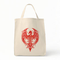 Decorated Red Tribal Phoenix Bags