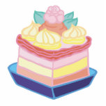 decorated slice of cake photo cut out