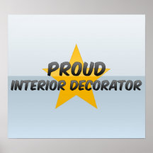 Décorateur intérieur fier posters