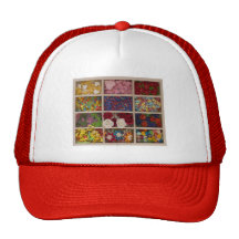 décoration colorée douce casquettes de camionneur
