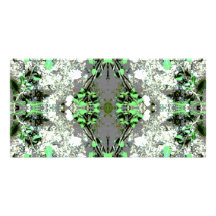 Decorative Abstract in Gray and Green. Photo Greeting Card
