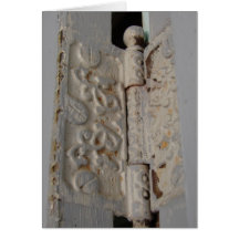 Decorative and Functional Door Hinge Greeting Cards