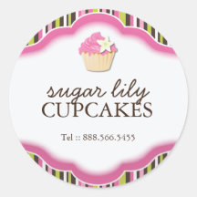 Decorative Bakery Stickers : Sugar Lily