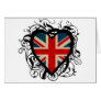 Decorative British Heart Greeting Card
