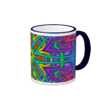 Decorative Colourful Fractal Mug
