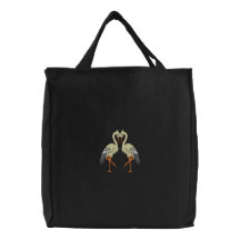 Decorative Crane Twin Birds Bags