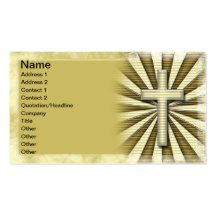 Decorative Cross Business Card