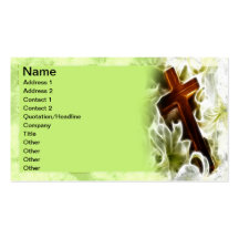 Decorative Cross Business Card Template