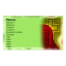 Decorative Cross Business Card Templates