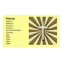 DECORATIVE CROSS BUSINESS CARDS