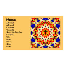 DECORATIVE CROSS BUSINESS CARDS