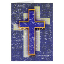 DECORATIVE CROSS CARD