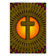 DECORATIVE CROSS CARD