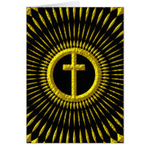 DECORATIVE CROSS CARD