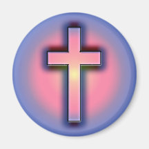 DECORATIVE CROSS FRIDGE MAGNET