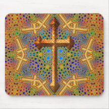 DECORATIVE CROSS MOUSEPADS