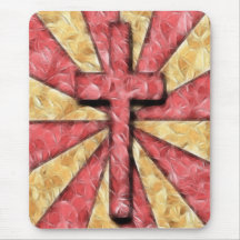 Decorative Cross Mousepads