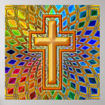 DECORATIVE CROSS POSTER