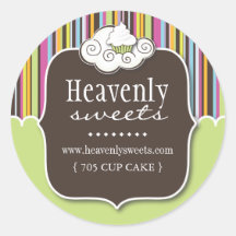 Decorative Cupcake |  Pastry Chef Stickers