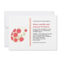 Decorative Egg Wedding Invitation