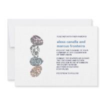 Decorative Eggs Wedding Invitation